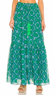 Green Alexis Meadow Skirt