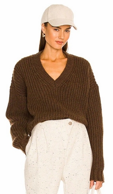 Brown Anine Bing Marlowe Sweater
