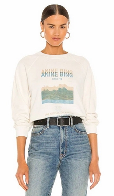 White Anine Bing Arlo Desert Road Sweatshirt