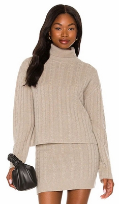 Taupe Atm Wool Cashmere Turtleneck