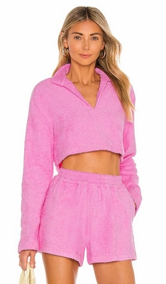 Pink Atoir Nikko Crop Sweatshirt
