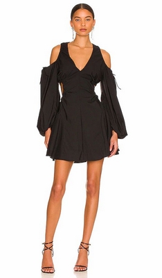 Black Bardot Apollo Mini Dress