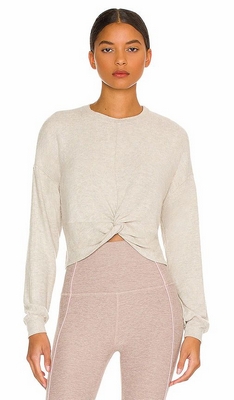 Neutral Beyond Yoga Twist It Fate Cropped Pullover