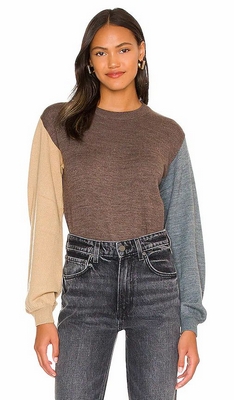 Brown One Grey Day Bailey Pullover
