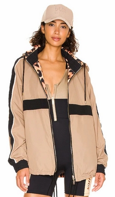 Taupe P.e Nation Man Down Reversible Womens Jacket