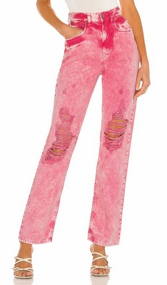 Pink Retrofete Chris Jeans