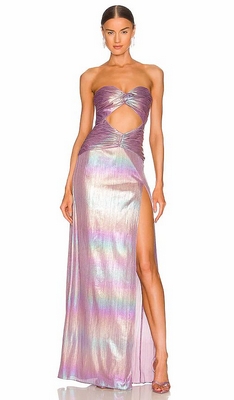 Purple Retrofete Soleil Dress