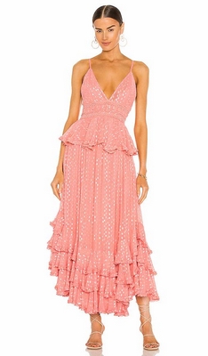 Pink Rococo Sand Aria Maxi Dress