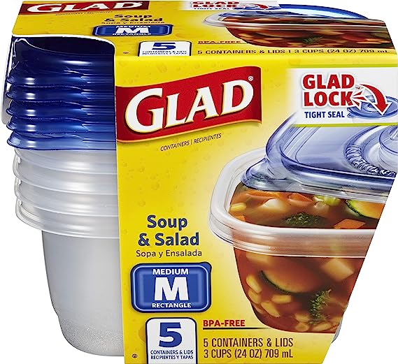Durable Plastic Food Storage Containers Rectangle for Everyday Use: Soup, Salad, and More, Your Reliable Kitchen Solution