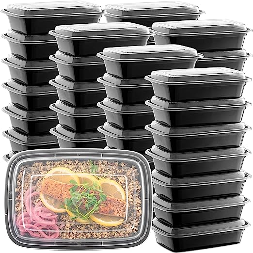 Meal Prep Plastic Microwavable Food Containers: Freezer & Dishwasher Safe - Your Ultimate Kitchen Allies for Convenient and Healthy Meals