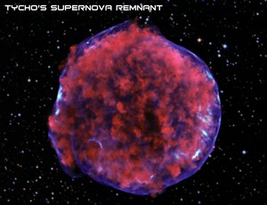 Tycho is a supernova remnant that was first observed in 1572 by a famous Danish astronomer who became its namesake.