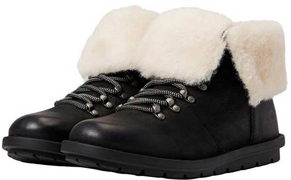 Born Blaine Shearling Female Shoes Lace Up Boots