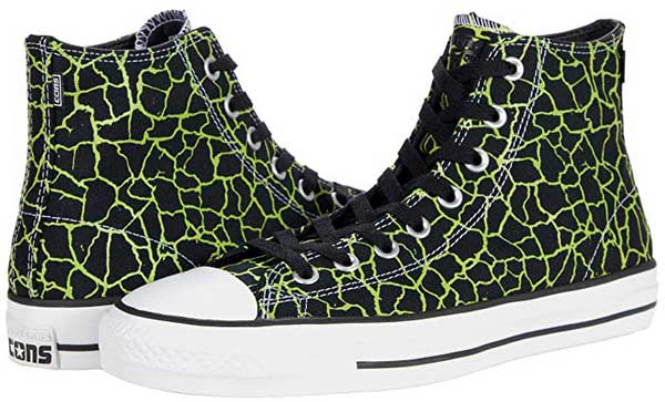 Converse Chuck Taylor All Star Pro Hi Crackle Print Female Shoes Lifestyle Sneakers