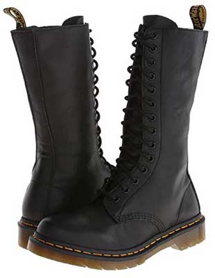 Dr. Martens 1B99 14-Eye Zip Boot Female Shoes Lace Up Boots