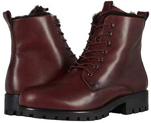 ECCO Modtray Hydromax Lace Boot Female Shoes Lace Up Boots