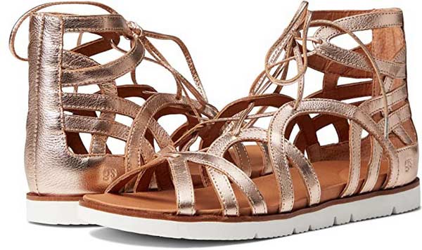 Gentle Souls by Kenneth Cole Lavern Lite Lace-Up Female Shoes Flat Sandals