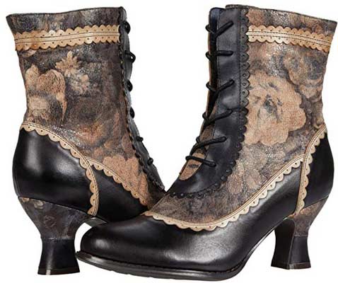 L'Artiste by Spring Step Bewitch-Flora Female Shoes Lace Up Boots