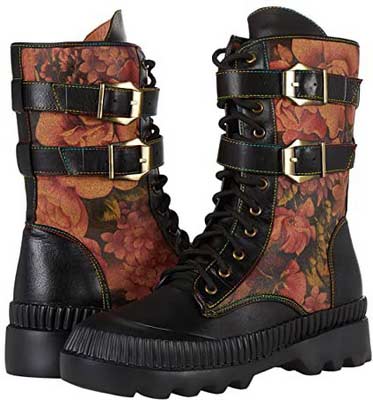 L'Artiste by Spring Step Force Female Shoes Lace Up Boots