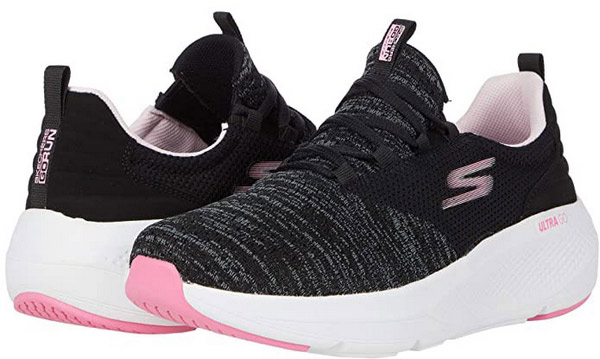 SKECHERS Go Run Elevate Knit Lace-Up Female Shoes Running Shoes