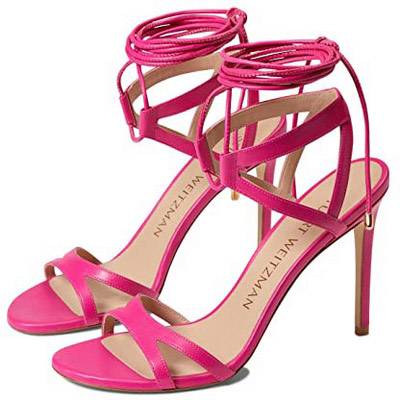 Stuart Weitzman Soiree 100 Lace-Up Female Shoes Heeled Sandals