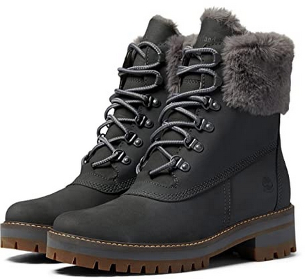 Timberland Courmayeur Valley 6 Faux Fur Waterproof Female Shoes Lace Up Boots
